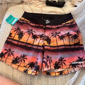 Seadoo shorts Tropical Sunset Swim Shorts various sizes
